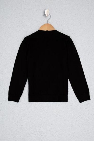 U.S. Polo Assn. Pulover negru din tricotaje