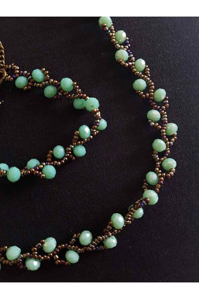 SOUL BY A&B Turquoise Beaded Necklace and Bracelet Set Ivy Model Set Set of 2 Mother's Day Gift