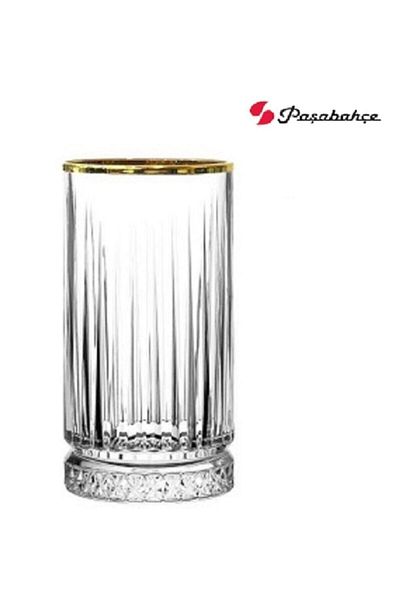 Paşabahçe Elysia Golden Touch Soft Drink 280cc and 210cc Water Glass 12 Pieces