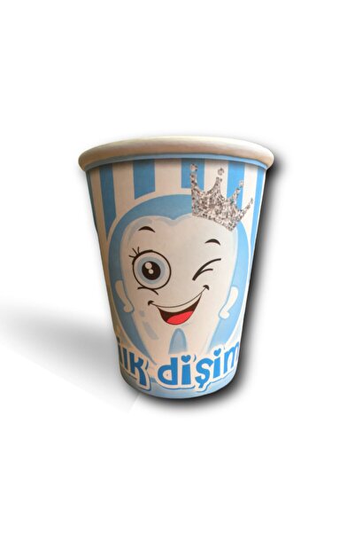 Huzur Party Store Ilk Dişim Yazılı Mavi Bardak Inci Dişli Temalı Diş Buğdayı ...