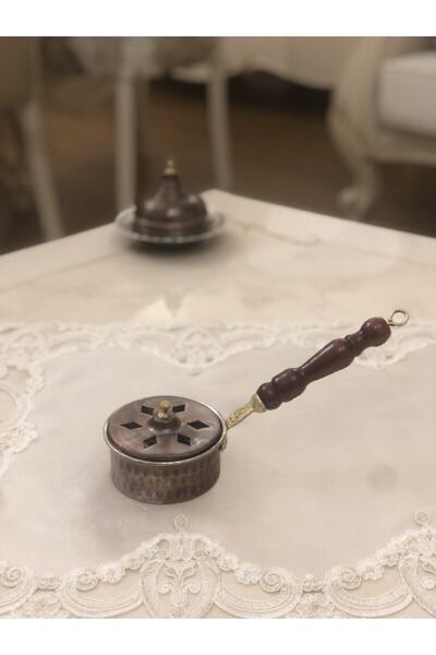 KAVELE Bakır Gezdirme Tütsülük&buhurdanlık Oksitli Mini