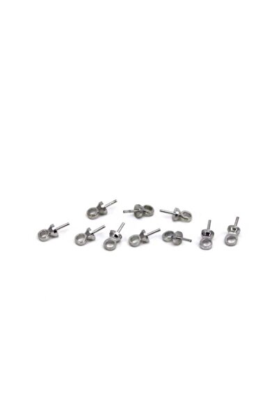 yfhobi 20 Adet - 2.5x7 Mm, Halkalı Cam Çivisi, Bağlantı Aparatı, Nikel Kaplama