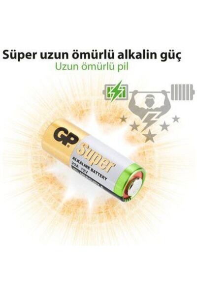 GP Alarm Araç Garaj Araç Kepenk Kumanda Pili 23 A 12 Volt Alkalin Pil 23a 12v 23a Alkalıne Pil