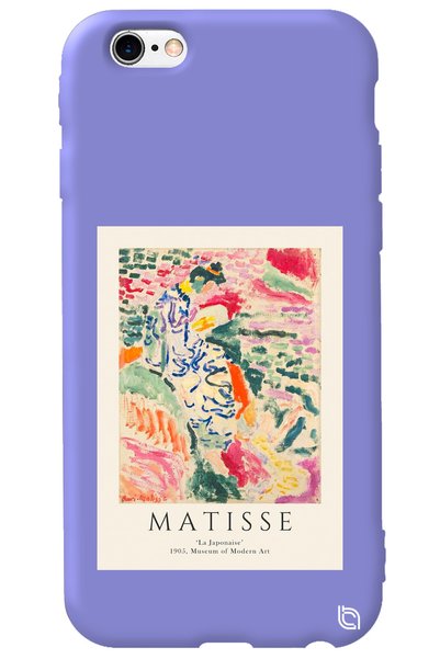 WANNA PROTECT iPhone 6 6S Lilac Colored Premium Velvet Inside Matisse Pattern...