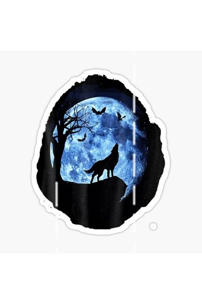 TSC Autocolant pentru mașină Furious Angry Wolf Auto Paste 18cm O2