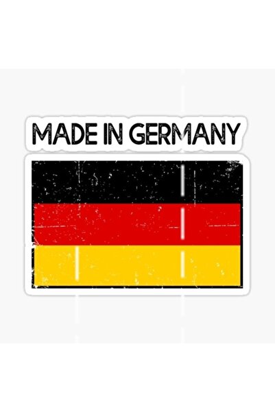 TSC صنع في ألمانيا ملصق سيارة كمبيوتر محمول 13 سم 4 قطع أ