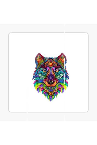 TSC Autocolant pentru mașină Furious Angry Wolf Auto Paste 18cm E2