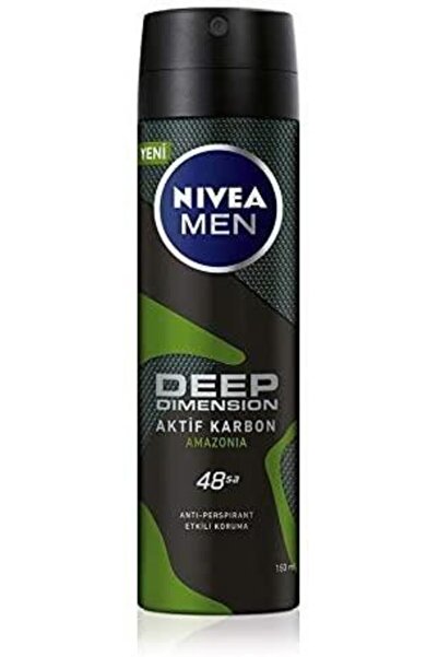 NIVEA Men Erkek Sprey Deodorant Deep Dimension Amazonia 48 Saat Anti-perspira...