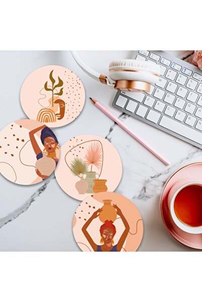 instababyrooms قاعدة أكواب القهوة الخشبية المطبوعة الرقمية من سلسلة Home موديل 002