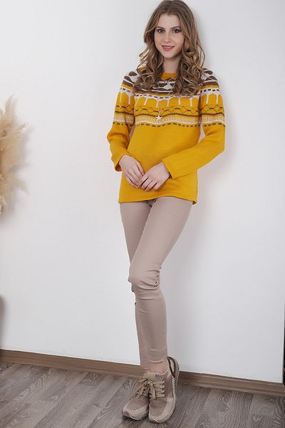 AVORWE Pulover din tricotaj cu model de top de sezon nou