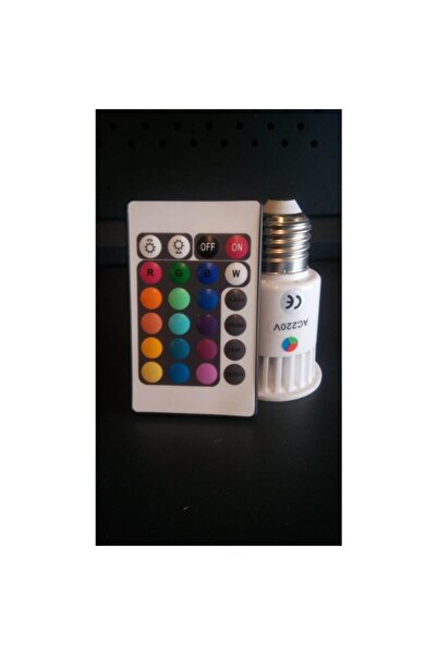 DEKOLED Uzaktan Kumandalı Renk Değiştiren Rgb Çok Renkli Fonksiyonel Mood Ampul E27