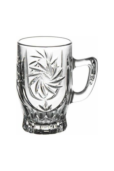 Paşabahçe Diamond Handled Tea Glass Set of 6 155cc 55881