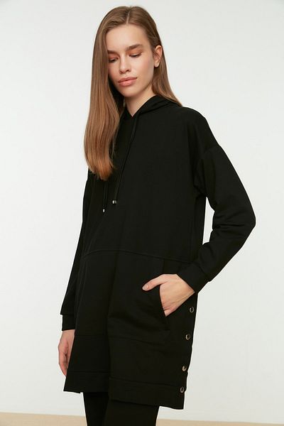 Trendyol Modest Sweatsuit Set - Black - Regular fit