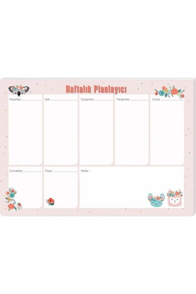 KESKİN COLOR Sharp Color Weekly Planner 17x24cm52 YpPlanner Koalalama
