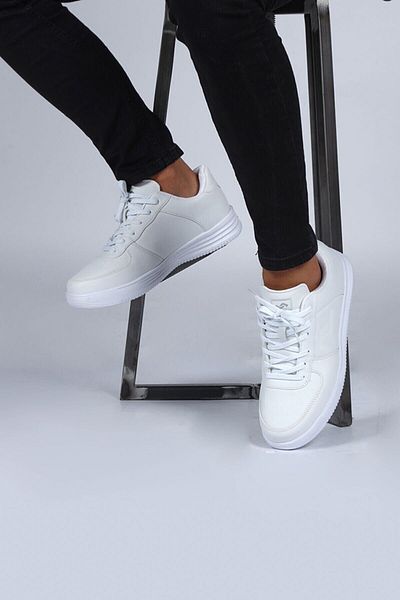 Jump Casual ανδρικά λευκά αθλητικά παπούτσια