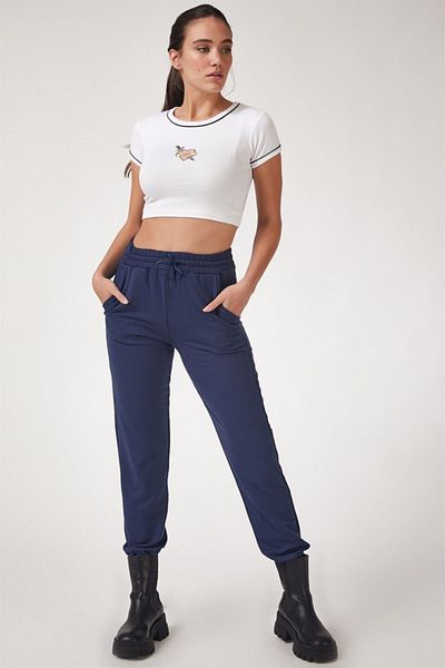 AQE FASHION Trening pentru damă, slim fit, elastic, bleumarin