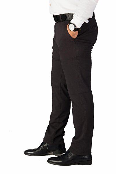 wontilotte Erkek Füme Gabardin Likralı Regular Fit Keten Pantolon