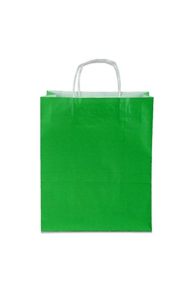 Kraft Green Bag 25x12x31 25 Pieces (Paper Bag