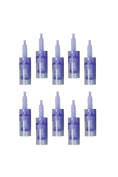 Fougera 10 Pieces 42 Pin Dermapen A6 And A1 Needle Original Dermapen Needle Cartridge Blue Socket