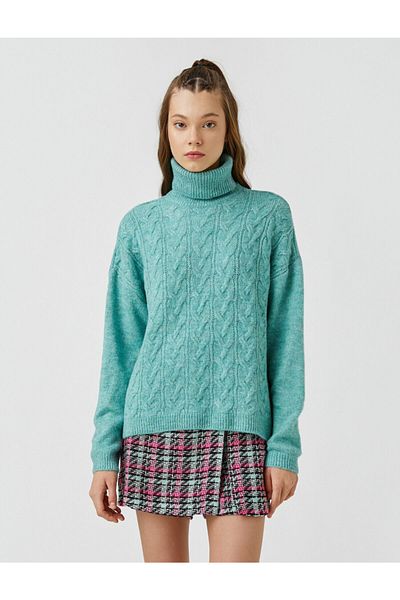 Koton Pullover - Grün - Relaxed Fit
