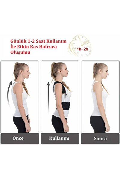 Ankaflex Manyetik Dik Durmak Için Ortopedik Kamburluk Önleyici Dik Duruş Bel Sırt Omuz Korsesi