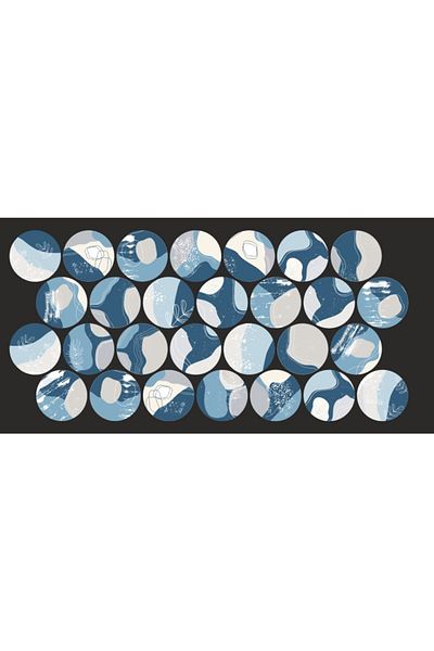 ENGINPRINT 4 Cm Round Sticker 28 Pieces Waterproof Waterproof