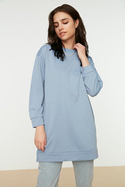 Trendyol Modest Sweatshirt - Gray - Relaxed fit