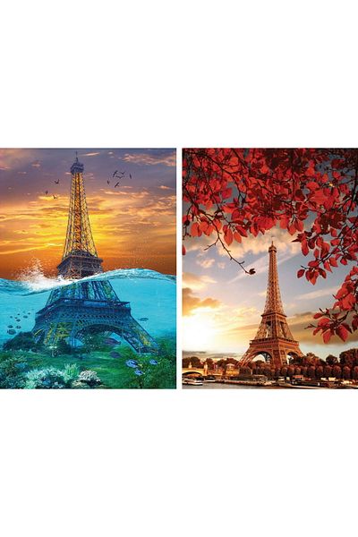 Nova Puzzle 2x1000 Piece Eiffel Tower Puzzle Set