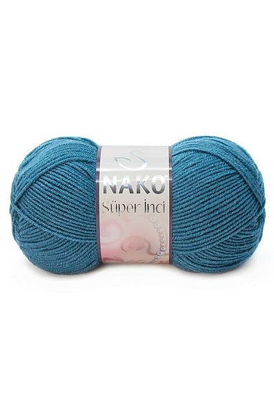 NAKO Νήματα πλεξίματος χειρός Super Pearl 100 gr Χρώμα 185 Airman Blue