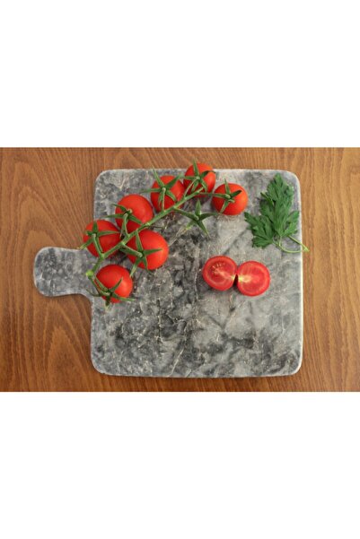 VENTO Miranda Gri Kare Mermer Kesme Tahtası-tablası