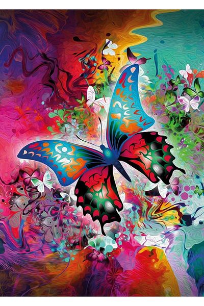 Nova Puzzle Nova 44001 - 1500 Piece Fantastic Butterfly Mini Puzzle