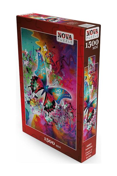 Nova Puzzle Nova 44001 - 1500 Piece Fantastic Butterfly Mini Puzzle