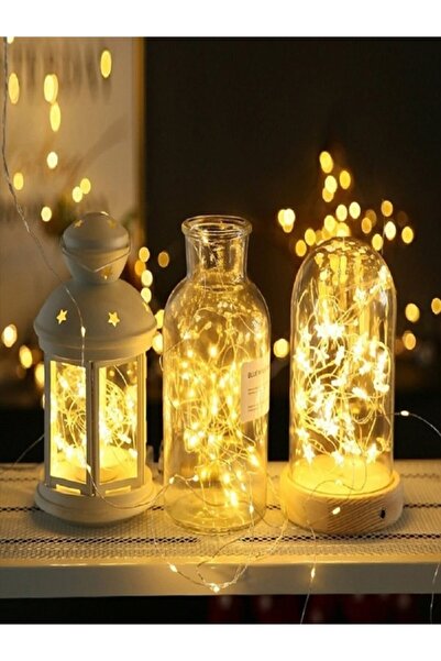 RBC Dekoratif Peri Led Işık Aydınlatma + 5 Adet Dekoratif Mini Mandal 5 m