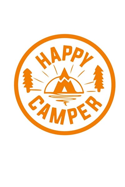 Birim Matbaa ملصق Happy Camper Happy Camper - ملصق مقاس 15*15 سم