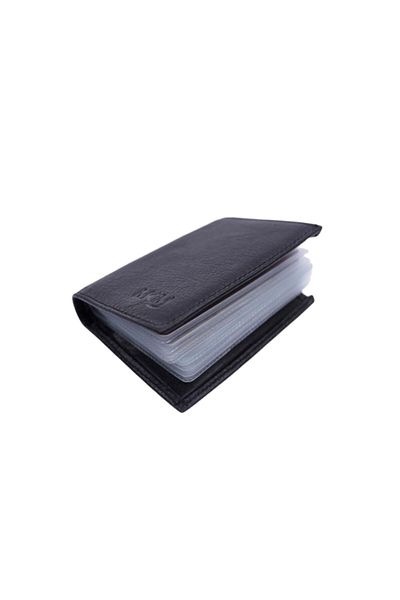 MKM Genuine Leather Men's Wallet & Card Holder with Transparent Card Holder