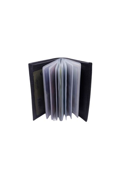 MKM Genuine Leather Men's Wallet & Card Holder with Transparent Card Holder