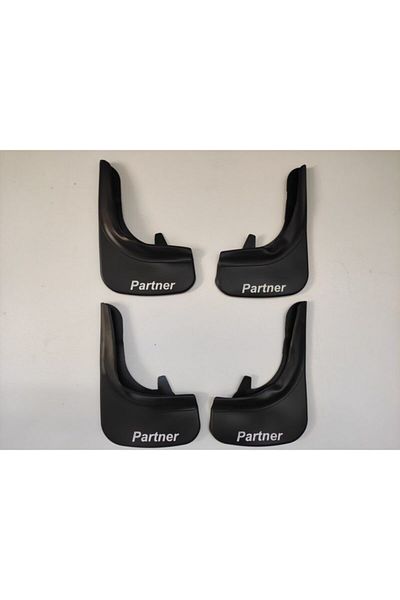 REPLAX Peugeot Partner Compatible Front and Rear Mud Flap Mudguard Gaiter Set of 4