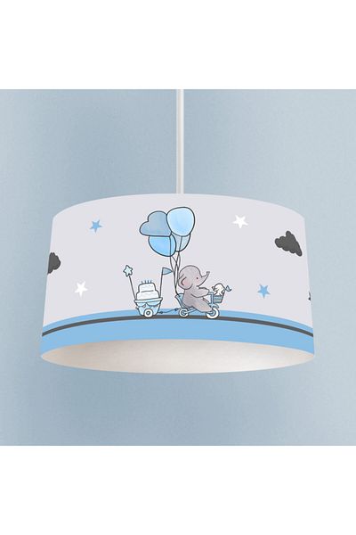 MEKTA HOME Bicycle Elephant Patterned Chandelier - BABY and CHILDREN'S Room
