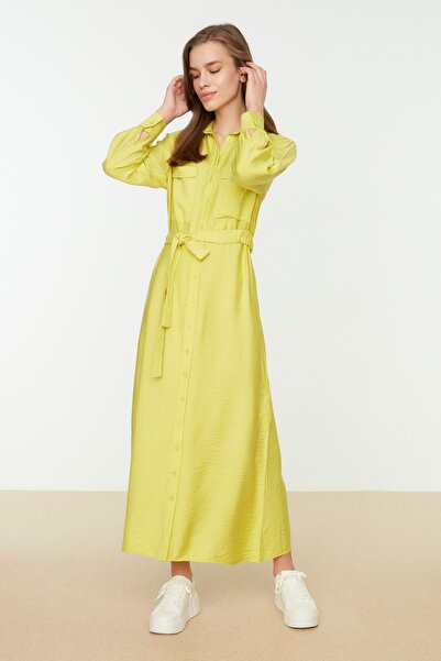Trendyol Modest Kleid - Gelb - Blusenkleid