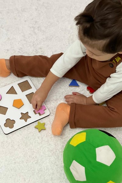 XPC Wooden Educational Geometric Shapes Find Plug