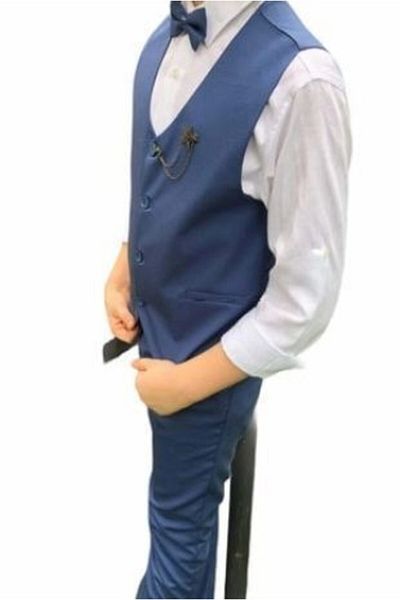 Terry Kids Terry Tuxedo Vest Boy Suit