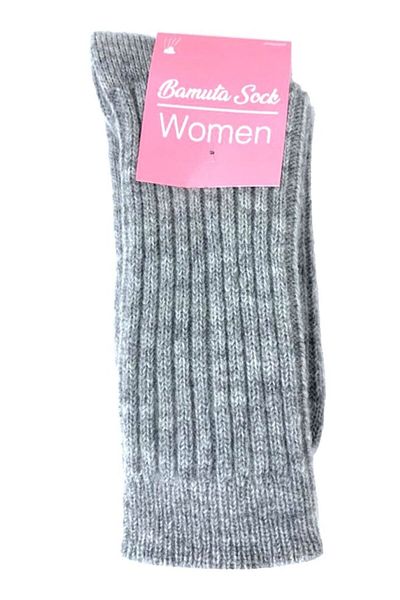 Bamuta Women's Socket Wool Boot Socks Gray