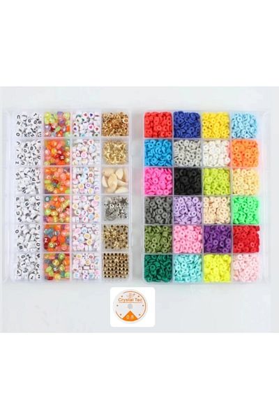 yiğit aksesuar Σετ κατασκευής κοσμημάτων Hobby Fimo Letter Beads Προμήθειες κοσμημάτων