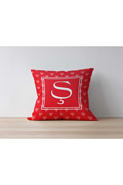 Asyabayrak 43x43 см Подушка з двостороннім принтом і літерою «Ш»