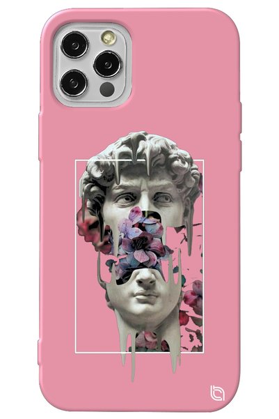 WANNA PROTECT Iphone 13 Pro Max Pink Color Premium Silicone Phone Case with V...