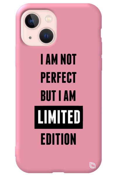 WANNA PROTECT iPhone 13 Pink Color Premium Velvet Inside Limited Patterned Si...