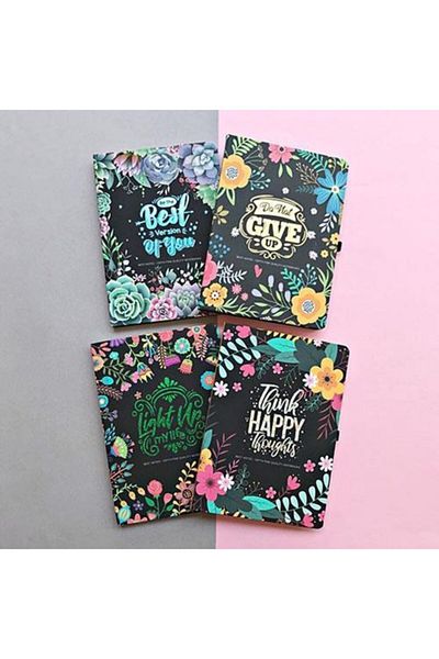 Gıpta Best Notes A5 Checkered Silk Stitched Hard Cover 120 Sheets Notebook