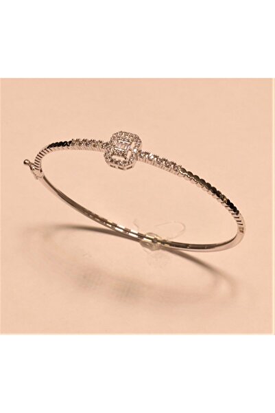 Güler Kuyumculuk Altın Baget Taşlı Kelepçe Bilezik