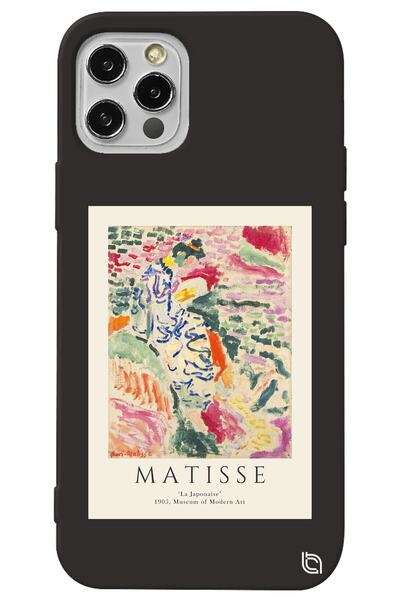 WANNA PROTECT iPhone 13 Pro Black Color Premium Velvet Inside Matisse Pattern...