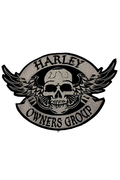 SUNA GİYİM Harley Owner Group Büyük Boy Sırt Arması Patch